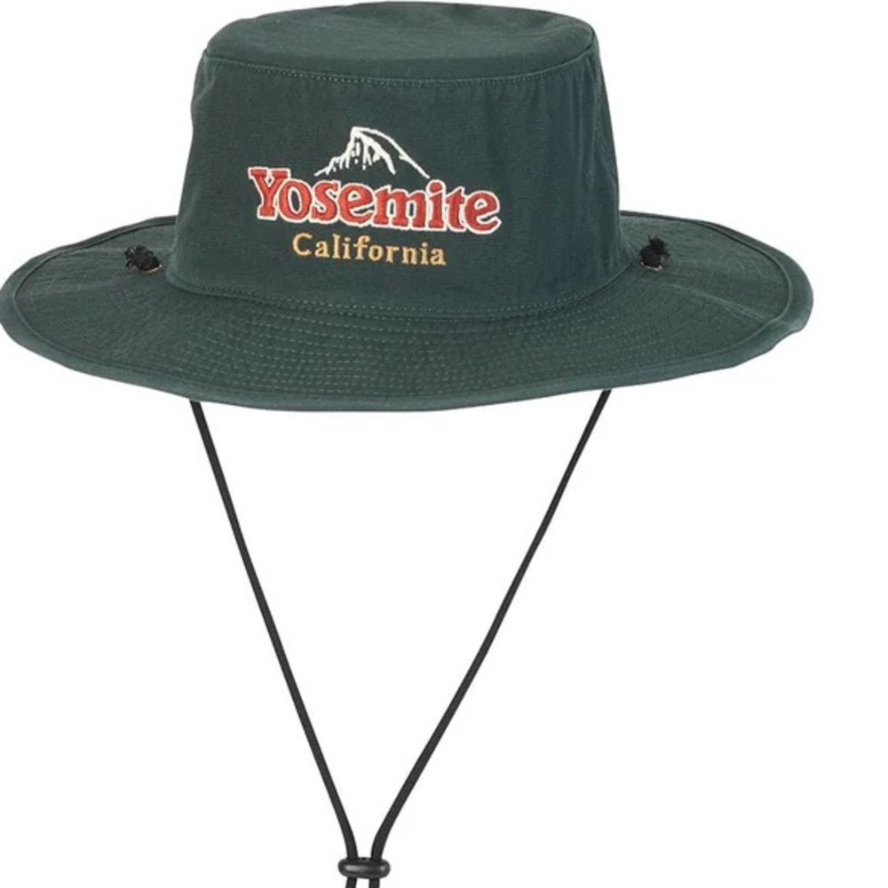 🍀AMERICAN NEEDLE -Yosemite California National Park Embroidered Bucket Hat, NWOT